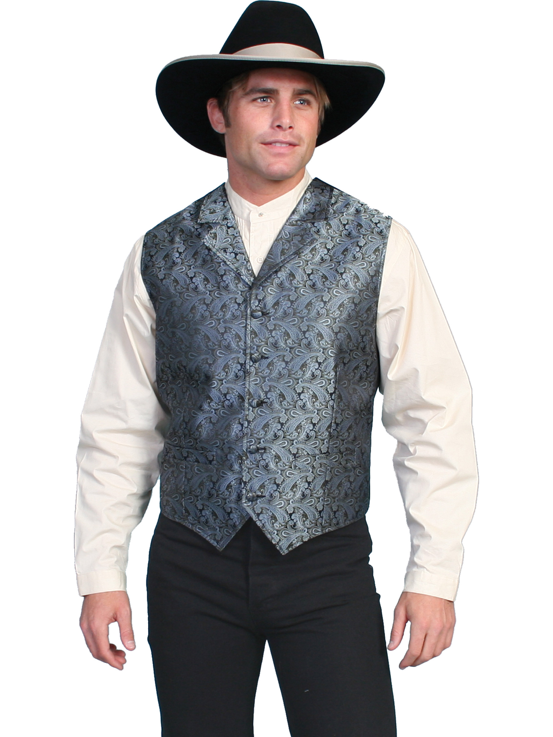 Scully® Mens Paisley Formal Western Vest