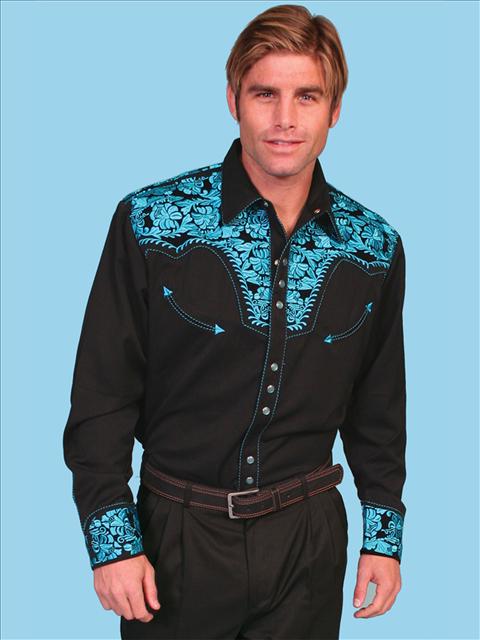 Scully Gunfighter Embrodered Shirt