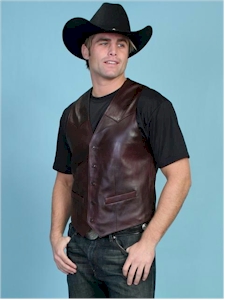 Western Leather Vest