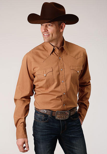 Chemise Plains Western Wear homme XL bleu à carreaux manches