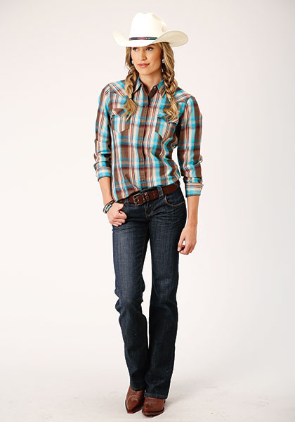 Womens Western Cowgirl Shirt ~ DESERT DOBBY