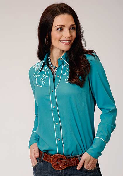 Womens Western Turquoise