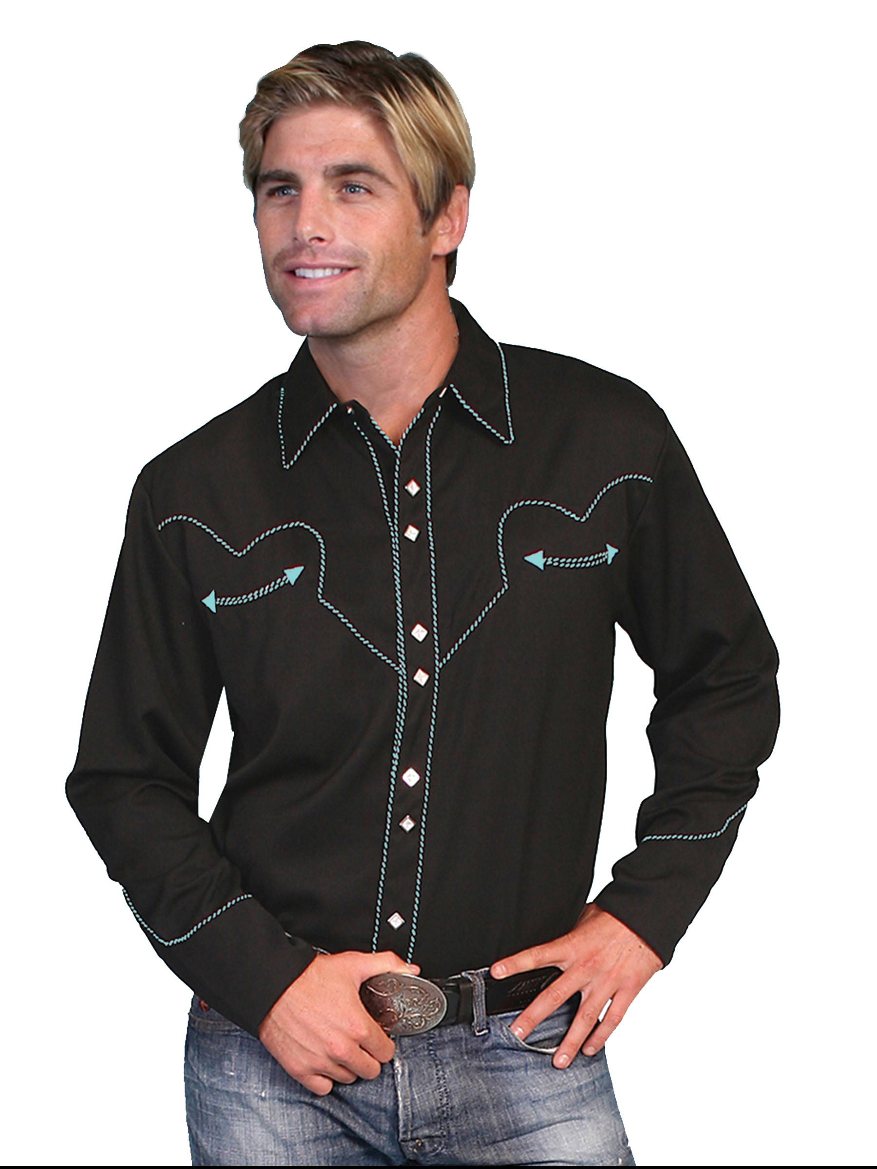 Mens Western Shirt - Route 66
