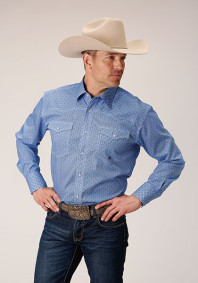 Roper Long Sleeve Plaid Shirt ~THISTLE FOULARD