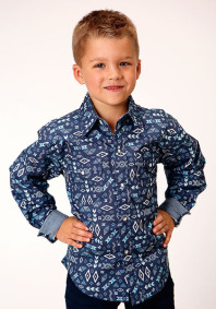 Boys Western Cowboy  Snap Shirt ~ ALL AROUND AZTEC