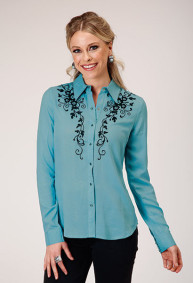 Womens Stetson Western Shirt ~ RAYON CHALLIS BLOUSE