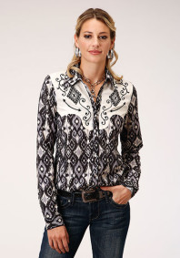 Womens Western Embroidered ~ Striking Ikat