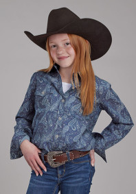 Girl's Western Cowgirl Shirt ~ RIVER PAISLEY