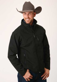Western Jacket ~ BLACK W/BLACK SOFTSHELL JACKET
