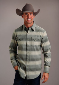 Mens Stetson Western Shirt ~ SERAPE DOBBY