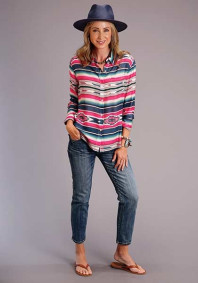 Stetson Womens Blouse : SERAPE PRINT