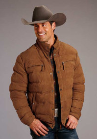 Stetson Jacket  ~  TAN SUEDE PUFFY JACKET