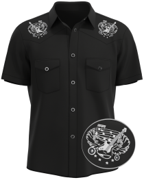 Rocker ~ Silk-Like Bamboo Western Camp Shirt