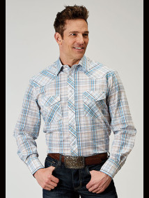 Roper Big & Tall Long Sleeve Western Shirt ~ MULTI PLAID