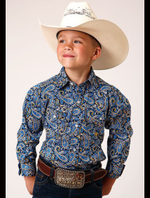 Boys Western Cowboy  Snap Shirt ~ AMARILLO PAISLEY