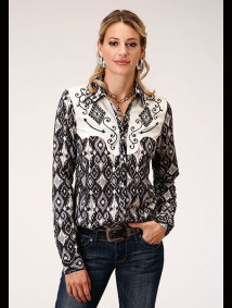 Womens Western Embroidered ~ Striking Ikat