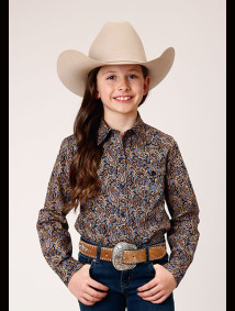 Girl's Western Cowgirl Shirt ~ VINTAGE PAISLEY