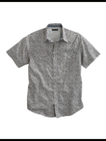 Tin Haul Short Sleeve Grey Shirt ~  VINTAGE FLORAL