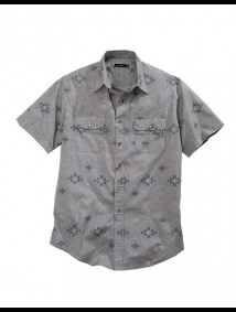 Tin Haul Short Sleeve Snap Shirt ~ AZTEC TEXTURE