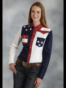 Womens Western Shirt - Patriot IV