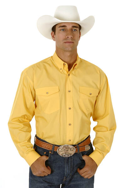 Big & Tall Men's Western Shirt ~. SOLID POPLIN WESTERN MODEL BTN