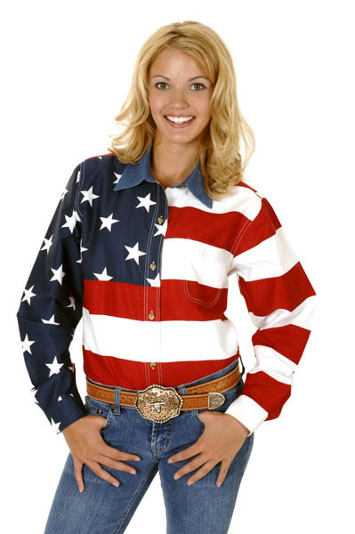 Womens Western Shirt - Patriot