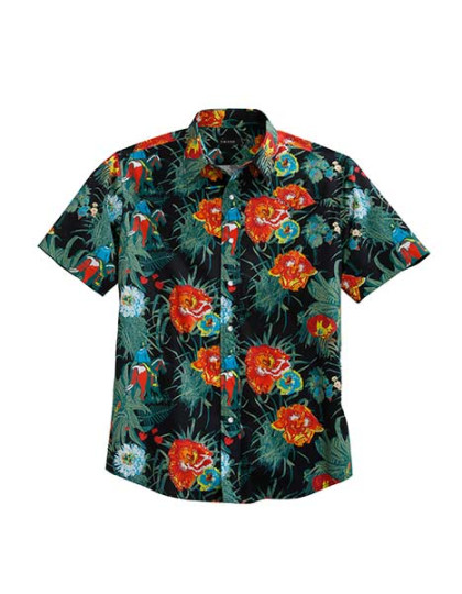 Tin Haul Mens Short Sleeve Western Shirt ~ BAJA NIGHT