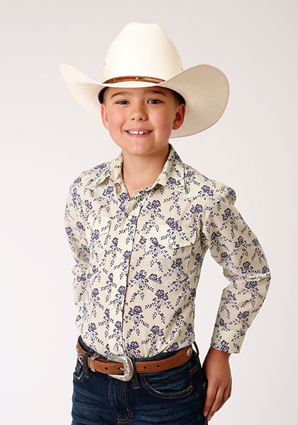 Boy's Western Shirt ~ VINTAGE FLORAL