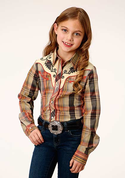 Girl's Western Shirt ~ MULTI COLOR HARVEST