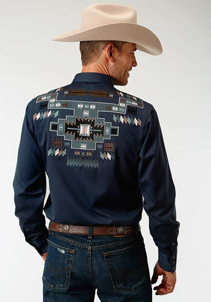 Embroidered Old West Shirt ~ NAVAJO
