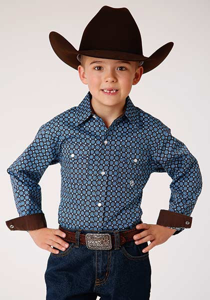 Boy's Western Shirt ~ CLASSIC FOULARD