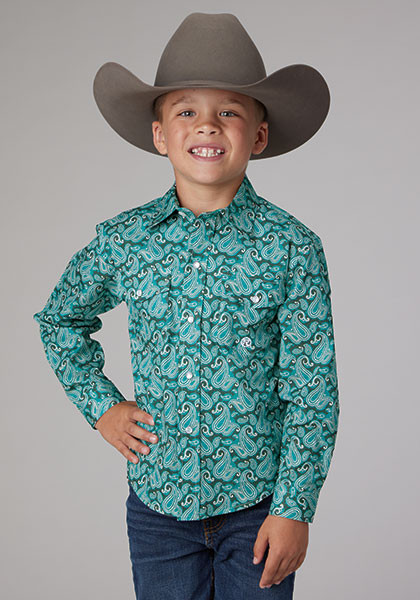 Boys Roper Western Shirt ~ JADE PAISLEY,