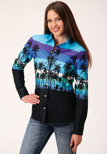 Roper Womens Western Shirt ~ BEACH ROUNDUP