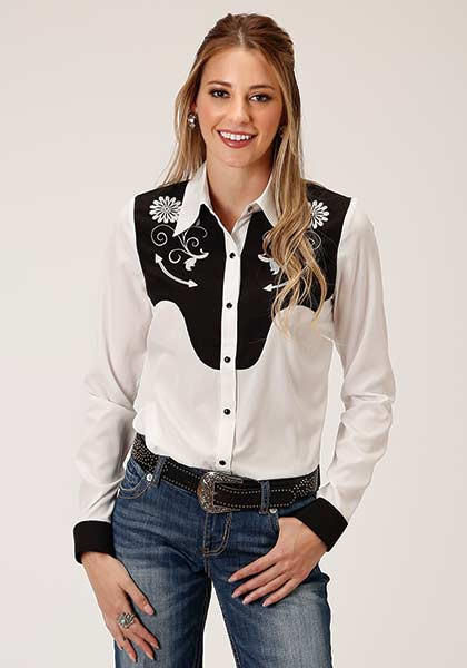 Roper Womens Western Shirt ~ Vintage White