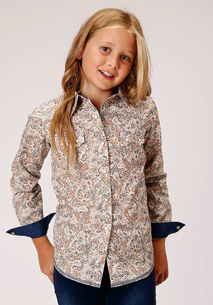 Girl's Western Shirt ~ GRAND DAD'S PAISLEY