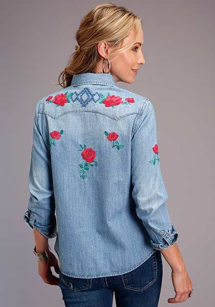 Stetson Boyfriend Fit (Black) - Women's Denim Shirt
