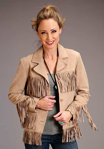 Stetson Womens Cowgirl Western Fringe Jacket ~ STETSON ICONIC FRINGET LEATHER JACKET