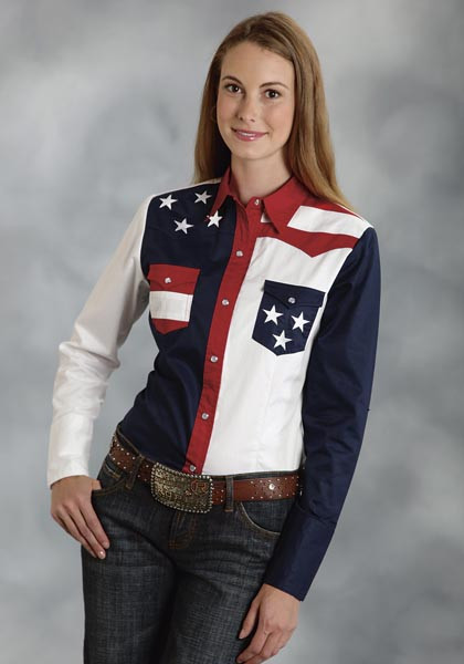 Womens Western Shirt - Patriot IV