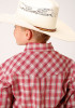 Boys Western Cowboy  Snap Shirt ~ RED & MULTI COLORED SMALL SCALE,