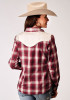 Womens Roper Western Shirt ~ RED PLAID,