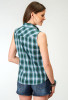 Womens Roper Western Shirt ~ OCEAN PLAID