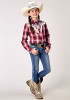Roper Girls Western Shirt ~ RED PLAID