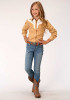 Girl's Western Fancy Cowgirl Shirt ~ BUTTERSCOTCH PLAID