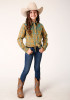 Girl's Western Cowgirl Shirt ~BUTTERSCOTCH/TURQUOISE PLAID