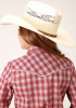 Girl's Western Vintage Cowgirl Shirt ~RED & MULTI SMALL SCALE PLAID