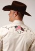 Embroidered Old West  Mens Western Shirt ~ RETRO SHIRT