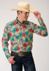 Roper Long Sleeve Summer Shirt ~ TRAIL RIDE TROPICAL