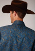 Roper Long Sleeve Snap Shirt ~ BLUE PAISLEY
