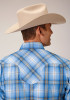 Roper Long Sleeve Plaid Shirt ~CORNFLOWER PLAID