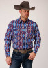 Roper Long Sleeve Snap Shirt ~ Retro Aztec